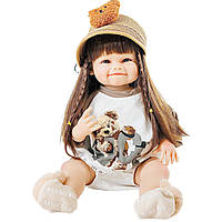 Силиконовая Коллекционная Кукла Реборн Reborn Девочка Даша Полностью Анатомическая ( Виниловая Кукла ) Высота