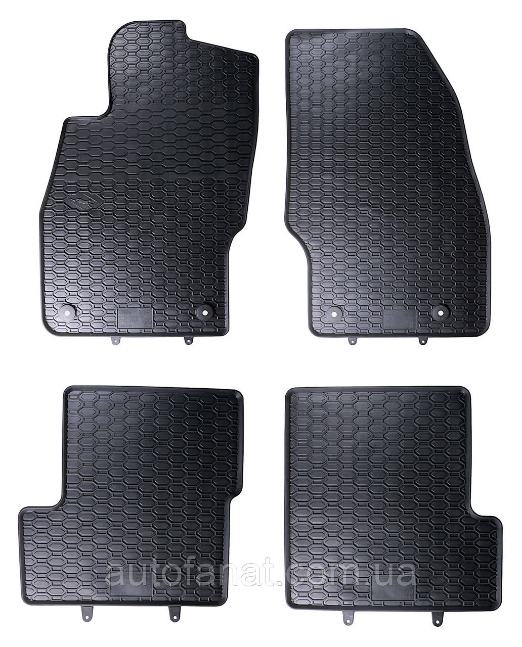 Килимки Opel CORSA D (2006 — 2014), CORSA E (2014 — 2019) у салон гумові (802/4C), фото 1