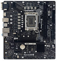 Biostar Материнська плата H610MH INTEL H610, Socket 1700, uATX, GbE LAN, 7-CH (H610MH)