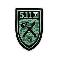 Нашивка 5.11 Tactical Crossed Blade Axe PatchGREEN