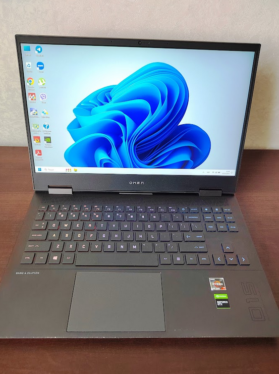 Ноутбук HP Omen 15.6/ Ryzen 7 4800H/GTX 1660TI/32/1000 + Box Б/В, фото 1