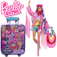 Лялька Барбі Екстра красуня пустелі Відпочинок на пляжі Barbie Extra Fly Travel Mattel HPB15