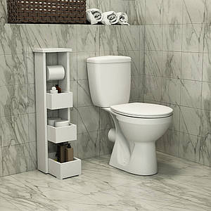 Тумба для ванної кімнати, туалету "Бора" (250x330x920) Білий Гамма стиль