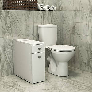 Тумба для ванної кімнати, туалету "Лагуна" (210x516x667) Білий Гамма стиль