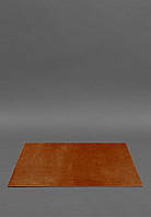 Накладка на стіл керівника - Шкіряний бювар 1.0 Світло-коричневий Crazy Horse Form