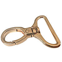 Карабін для сумок, Золото, під ремінець 32 мм. Висота 50 мм.