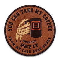 Нашивка 5.11 Tactical Cold Dead Hands Coffee Leather Patch