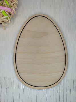 Заготовка під мозаїку "Яйце" 17*12см, основа з бортиком для творчості