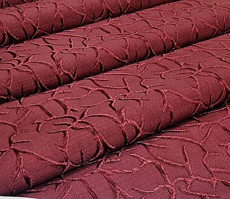 Готовий комплект штор "Кора" Бордо, 2шт 150х270см, фото 1