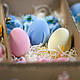Великодній подарунковий набір Пасхальний набір "Оксамит" Великдень декор для кошиків Пасхальні подарункові набор 21 шт. - фото 3 - id-p2148636522