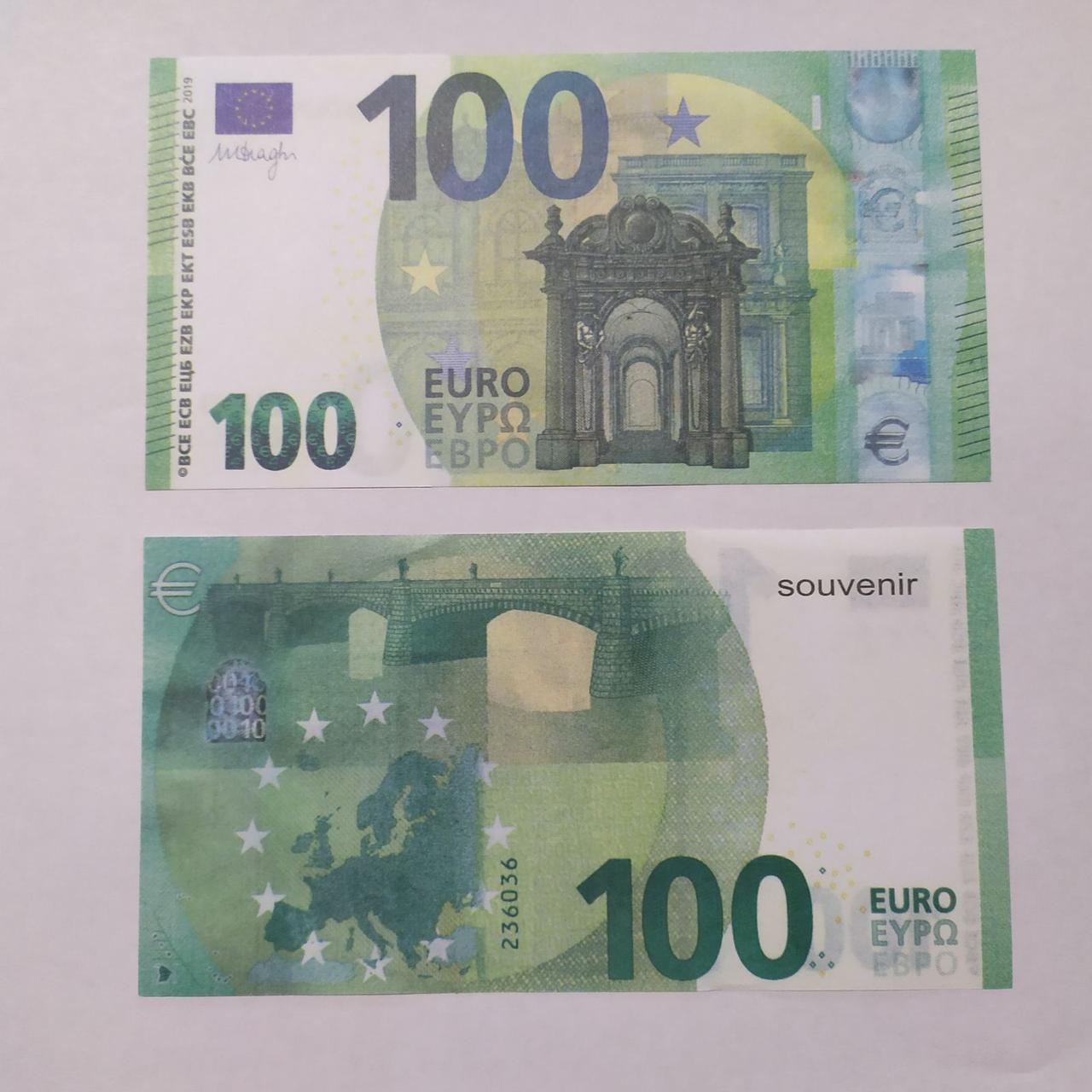 Сувенірні гроші 100 євро 80 шт/уп