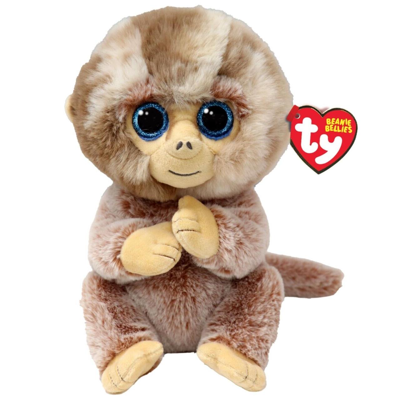 Дитяча м'яка іграшка TY Beanie Bellies Мавпа STUBBY  25 см 43211, фото 1