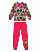 Пижама детская хлопковая для девочки GABBI PGD-21-22 Малиновый на рост 134 (13058) GL, код: 8454261