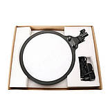 Світлодіодна LED-панель ZL-QP330 – 33см. (кільцева лампа) для студійного освітлення, на штативі 210см., 24 Вт., фото 9