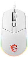 Миша MSI Clutch GM11 white RGB, USB-A, білий (S12-0401950-CLA)