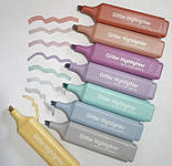 Маркер текстовий з блискітками, жовтий, фото 8