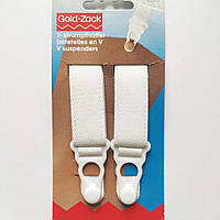 Підв'язки тримачі для панчіх Gold-Zack Prym Німеччина довжина пажа 40 мм гумка 19 мм колір тілесний і білий
