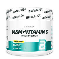 Метилсульфонилметан BioTech USA MSM + Vitamin C (150 г, лимон)