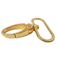 Карабін для сумок, Золото, під ремінець 32 мм. Висота 50 мм.