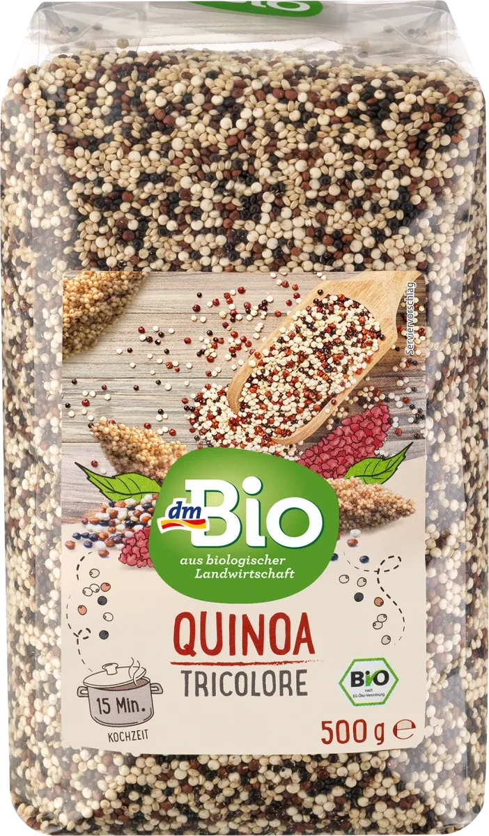 Органічна крупа кіноа dm Bio Quinoa Tricolore, 500 гр