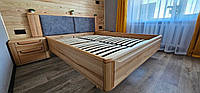 Ліжко "Глорія" з натуральної деревини.
