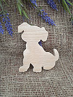 Фигурка деревянная Собака | под роспись| под декорирования| для декора | под выжигание |