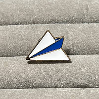 Металлический значок самолет Пин бумажный самолетик Брошь самолетик оригами