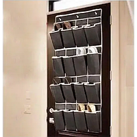 Сумка для хранения обуви над дверью настенный органайзер для обуви 16 пар Чёрный lb