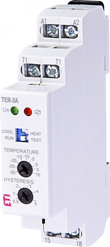 Реле контролю температури 16А 240В (-30...+10°C) [2471801] TER-3А ETI