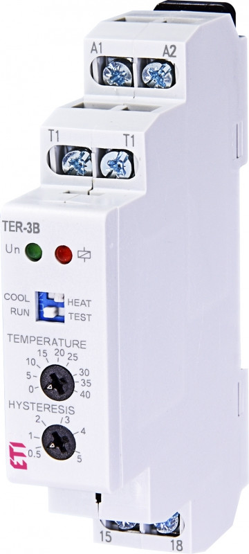 Реле контролю температури 16А 240В (0...+40°C) [2471813] TER-3В ETI, фото 1