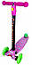 Дитячий самокат Maraton Maxi-B триколісний з світяться колесами різнокольорові, фото 7