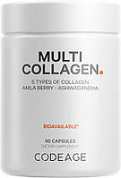 CodeAge Multi Collagen Protein Capsules / Пять типов коллагена 90 капсул