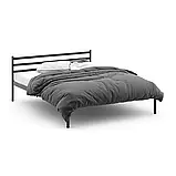 Ліжко двоспальне металеве FLY-1 МК. Коване ліжко в спальню з металу в стилі Loft, фото 6