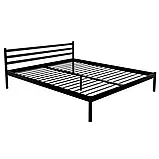 Ліжко двоспальне металеве FLY-1 МК. Коване ліжко в спальню з металу в стилі Loft, фото 7