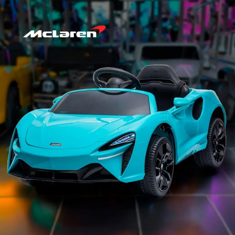 Дитячий електромобіль на акумуляторі McLaren M 5030 на радіокеруванні для дітей 3-8 років блакитна