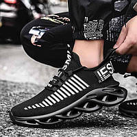 Чоловічі чорні текстильні кросівки в стилі Оф Вайт, Туреччина