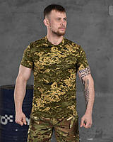 Мужская футболка пиксель потоотводная с принтом Йода, футболки военные тактические зсу пиксельная