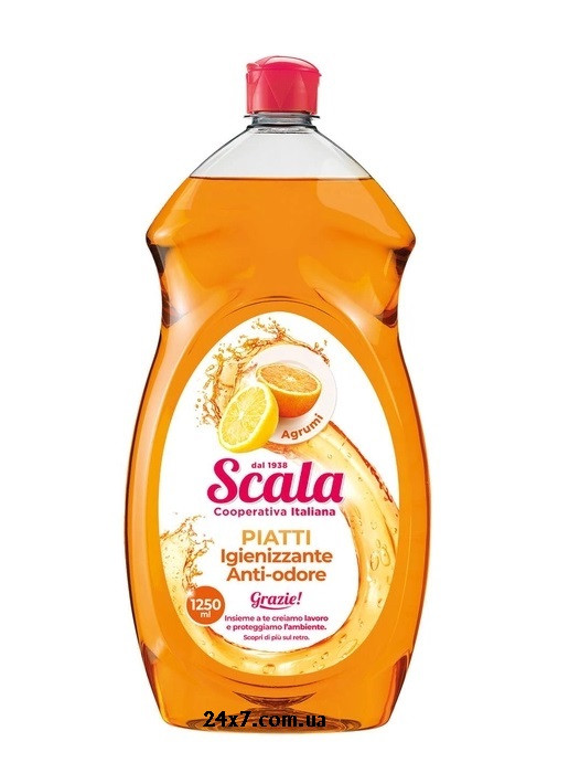 Засіб для миття посуду з ароматом цитрусових Scala Piatti Agrumi 1250 мл