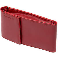 Женская кожаная сумка-кошелек GRANDE PELLE 11441 Красный ESTET