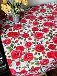 Клейонка силіконова “Роза” без основи — ширина 137 см, на метраж, фото 2