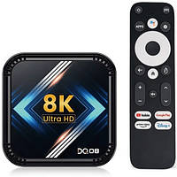 ТВ-приставка Smart TV DQ08 4/64GB 8K Android 13 Black EU (Код товару:35151)