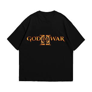 Футболка з принтом God Of War 2 Kratos S Чорний, фото 3