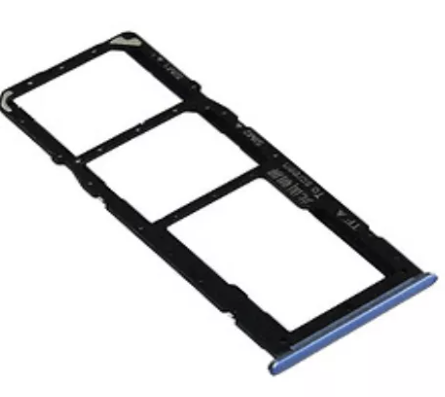 Тримач Sim-карти та карти пам'яті для Realme 6, блакитний, Comet Blue, на дві Sim-карти