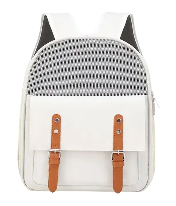 Рюкзак-переноска для котів та собак 40x33x23 CosmoPet CP-51 Кремовий