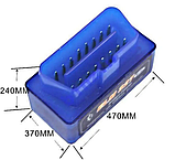 Універсальний автомобільний сканер obd2 Діагностичний сканер для авто bluetooth Obd2 сканер для андроїд elm3, фото 7