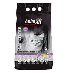 AnimAll (ЭнимАлл) Cat litter Premium Lavender -Наповнювач бентонітовий, білий, з ароматом лаванди 5л