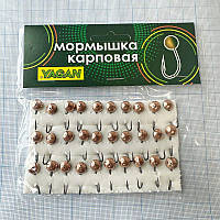 Блешня коропова для літнього кивка №6, Вічко велике, Мідь, 8mm, 1,7g, Kumho №6