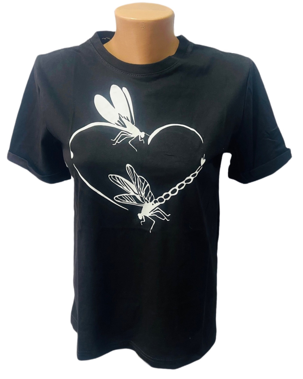 Жіноча футболка бавовна "Серце" розмір норми 44-52 (від 5 шт.)