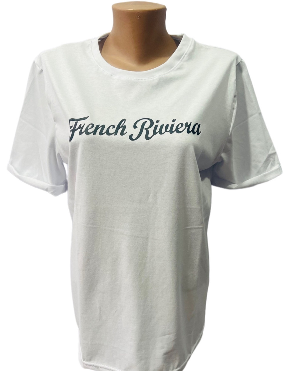 Жіноча футболка бавовна "French Riviera" розмір норми 44-52 (від 5 шт.)