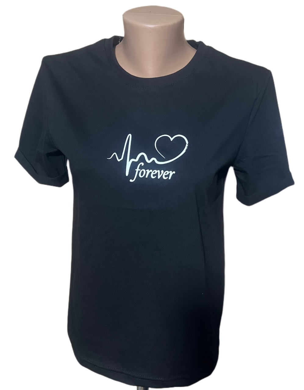 Жіноча футболка бавовна "Forever" розмір норми 44-52 (від 5 шт.)
